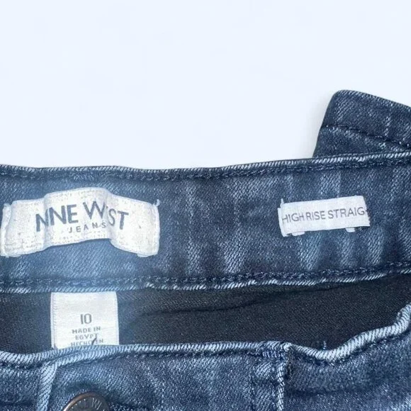 Nine West High Rise Straight Jeans - Picture 3 of 3